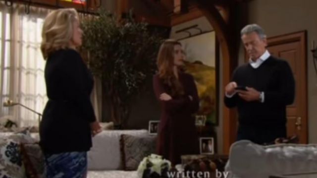Le Superbe sequin midi skirt worn by Nikki Reed Newman (Melody Thomas Scott) on The Young and the Restless