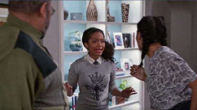 Merona at Target Queen Bee Sweaters worn by Zoey Johnson (Yara Shahidi) in black-ish Season 02 Episode 21