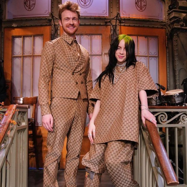 Gucci x Dapper Dan all worn by Billie Eilish on her Instagram account @billieeilish