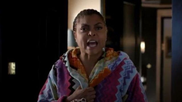 Missoni Home Zig Zag Print Bathrobe worn by Cookie Lyon (Taraji P. Henson) in Empire Season 06 Episode 02