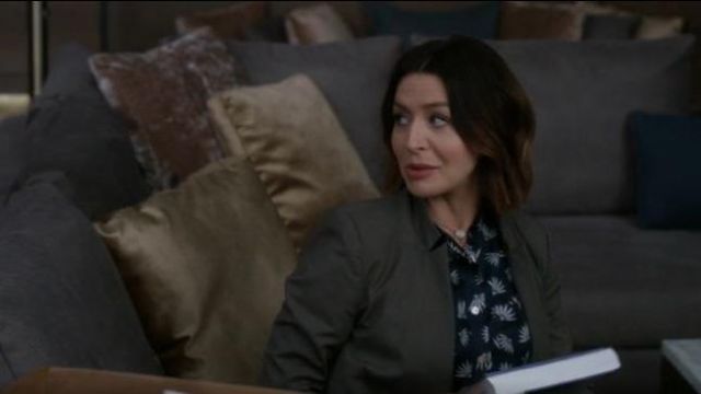 Isabel marant tan/camel colored coat worn by Dr. Amelia Shepherd (Caterina Scorsone) in Grey's Anatomy Season 16 Episode 02