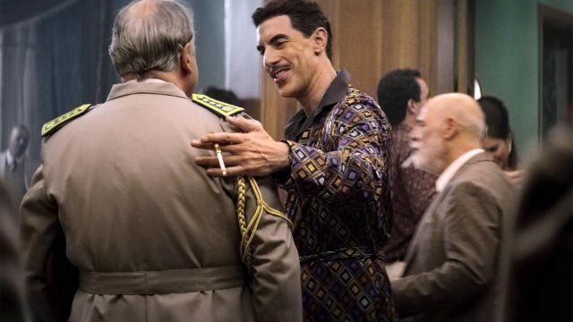 The bathrobe of Eli Cohen (Sacha Baron Cohen) in the series the Spy (S01E05)