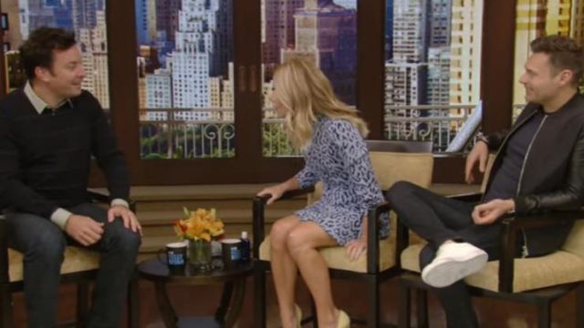 A.L.C. marcella dress worn by Kelly Ripa on LIVE with Kelly and Ryan October 9, 2019