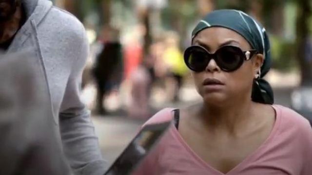 Versace black round sunglasses worn by Cookie Lyon (Taraji P. Henson) in Empire Season 06 Episode 03