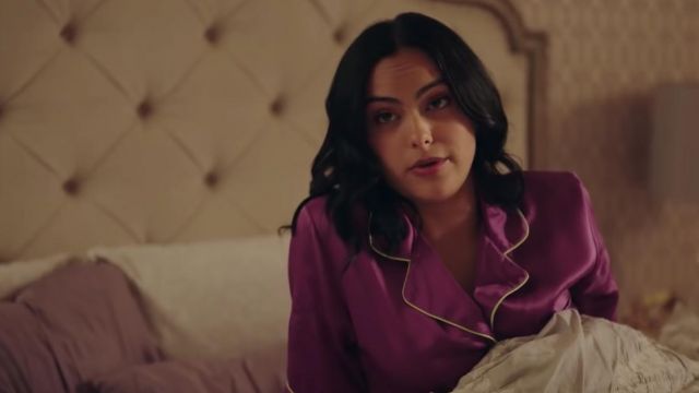 Purple satin pajamas worn by Veronica Lodge (Camila Mendes) in Riverdale Season 4