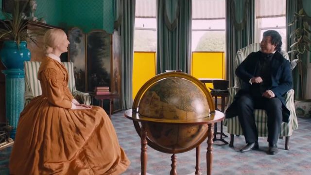The orange robes of Betsey Trotwood (Tilda Swinton) in The Personal History of David Copperfield