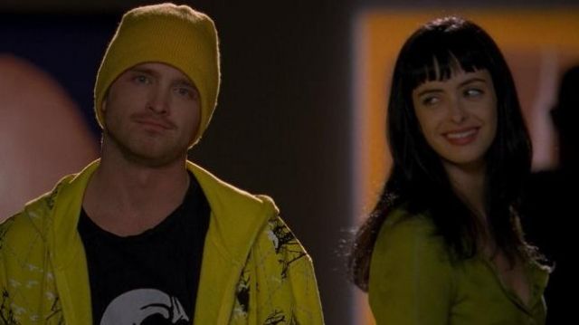 Yellow hoodie jacket worn by Jesse Pinkman (Aaron Paul) as seen in Breaking Bad