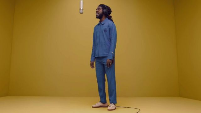 Union x Adidas Blue Tracksuit worn by Chronixx in Her Grace music video with Maverick Sabre | A COLORS SHOW