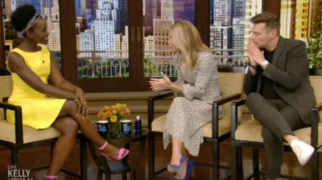 Reformation Quito Mi­di Dress worn by Kelly Ripa on LIVE with Kelly and Ryan October 15, 2019