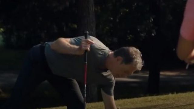 Nike Grey Mens Dri FIT Vapor golf polo black worn by Randolph Bell (Bruce Greenwood) in The Resident Season 3 Episode 3