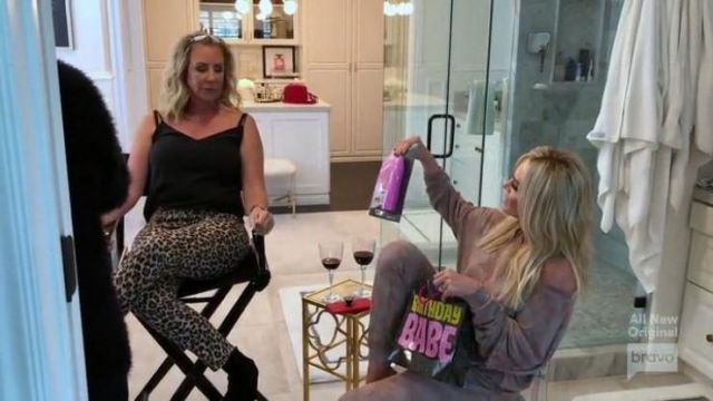PJ Salvage Pink Camo Sweat Pants worn by Herself (Tamra Judge) in The Real Housewives of Orange County Season 14 Episode 11