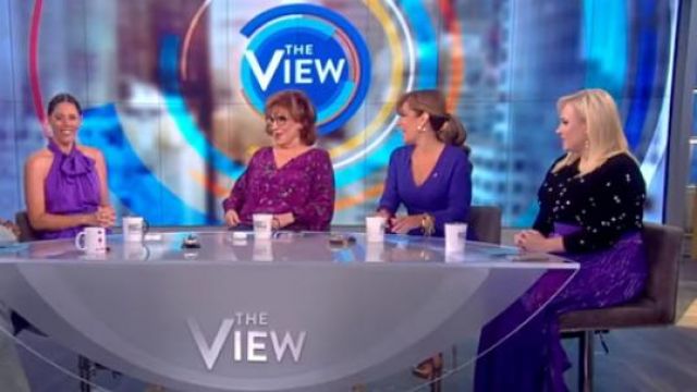 Equipment Nartelle Embroidered Star Sweater worn by Meghan McCain on The View October 17, 2019