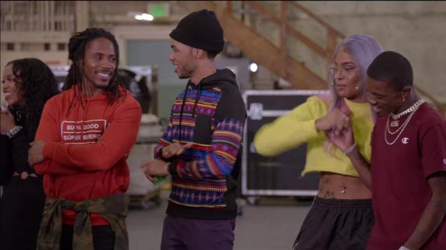 The hoodie Supa Good Super Bueno worn by D-SMOKE in the Rhythm + Flow