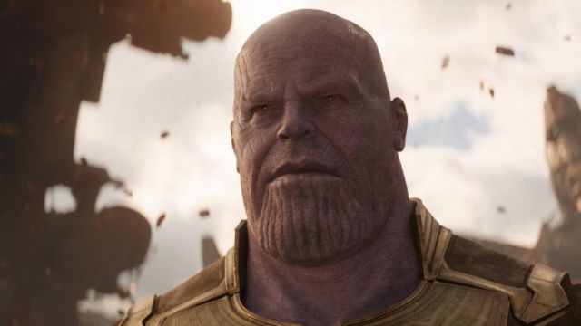 Thanos mask cosplay Thanos Josh Brolin in the film Avengers: Infinity War 