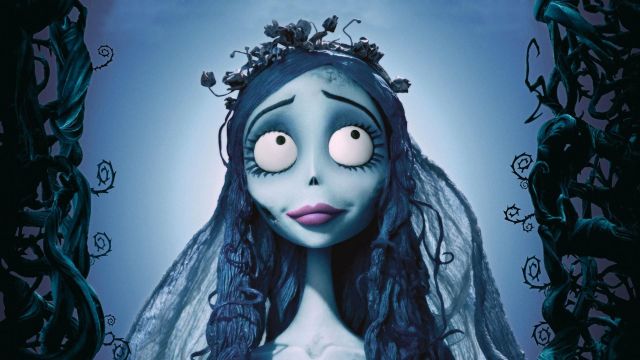 Mask Emily The wedding funeral latex Corpse Bride (Helena Bonham Carter) in The Wedding funeral