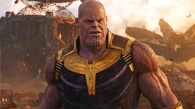 The replica of the costume of Thanos (Josh Brolin) in Avengers: Infinity War