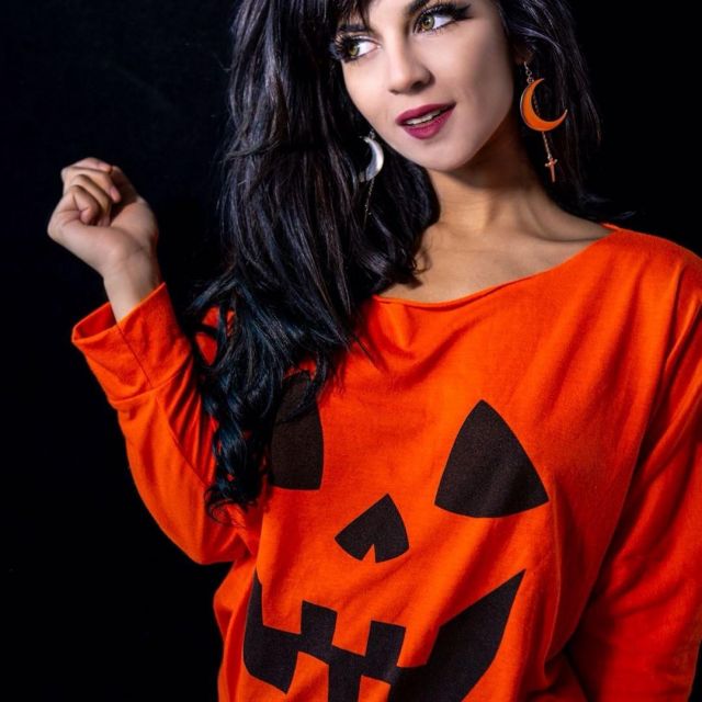 pumpkin t shirt dress