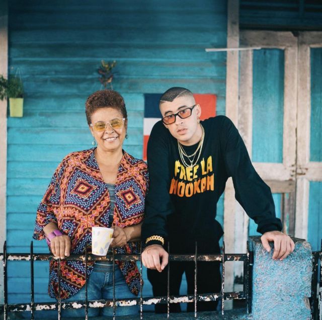 Free La Hookah black long sleeve tshirt worn by Bad Bunny on his