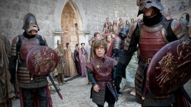 La réplique de l'armure des soldats des Lannister dans Game of Thrones
