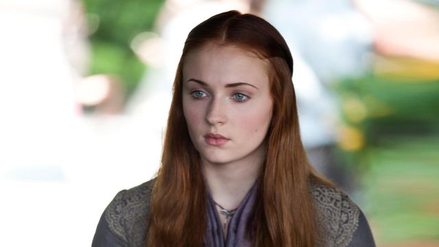 The wig worn by Sansa Stark (Sophie Turner) in the series Game of Thrones 