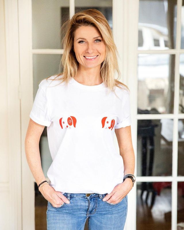 The t-shirt pattern dog Sandrine Arcizet on the account Instagram of @sandrinearcizet
