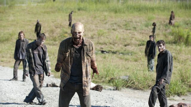 The costume of zombie in The Walking Dead