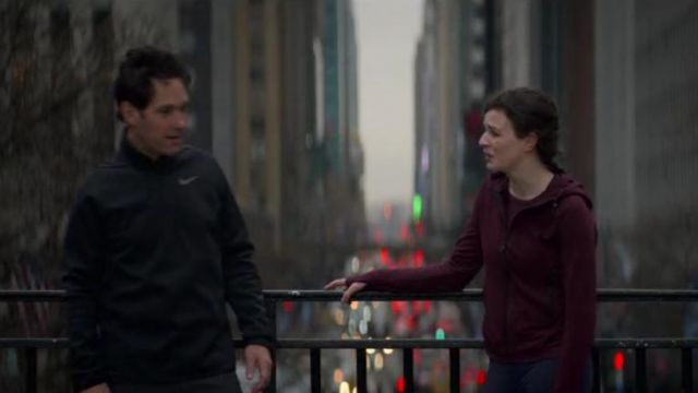 Nike pacer half zip sweat in black worn by Miles Elliot (Paul Rudd) in Living with Yourself Season 1 Episode 7