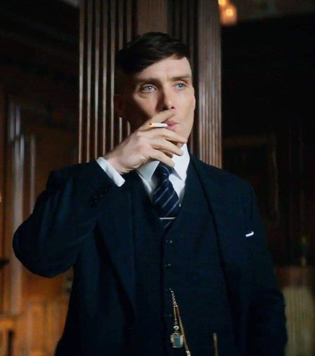 DSquared² Men's Blue Three Piece Suit worn by Cillian Murphy on the Instagram account @cillianmurphyoffcial
