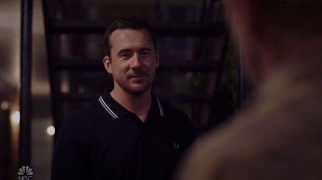 Fred Perry Black Tipped Polo Top worn by Jake Reilly (Barry Sloane) in Bluff City Law Season 01 Episode 05
