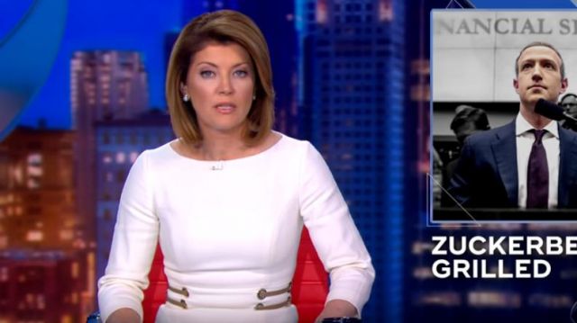 Michael Kors Collection Leather-Trim Boucle Crepe Sheath Dress worn by Norah O'Donnell on CBS Evening News October 23, 2019
