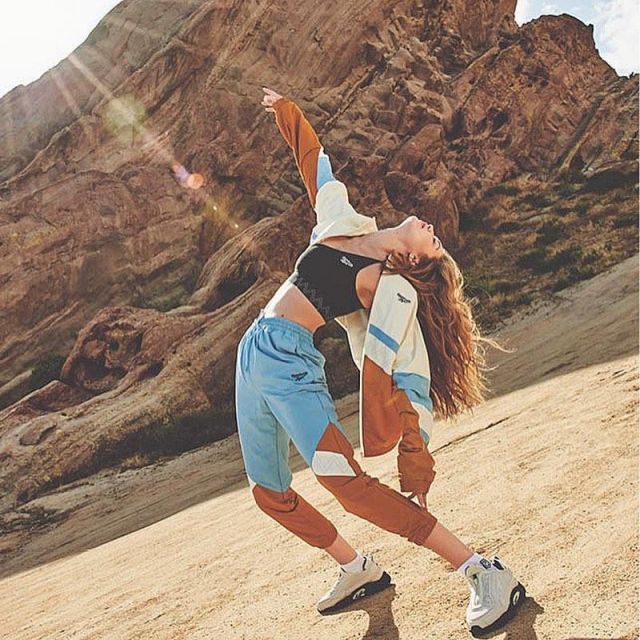 Sock Classics Gigi Hadid x Reebok of Jelena Noura "Gigi" Hadid on the account Instagram of @gigihadid