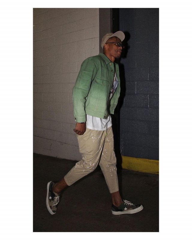 Converse One Star SNS Camo Sneakers de Russell Westbrook en la cuenta de Instagram de @leaguefits