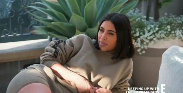 Yeezy Season 6 Shorts in Trench worn by Kim Kardashian in Keeping Up with the Kardashians Season 17 Episode 7