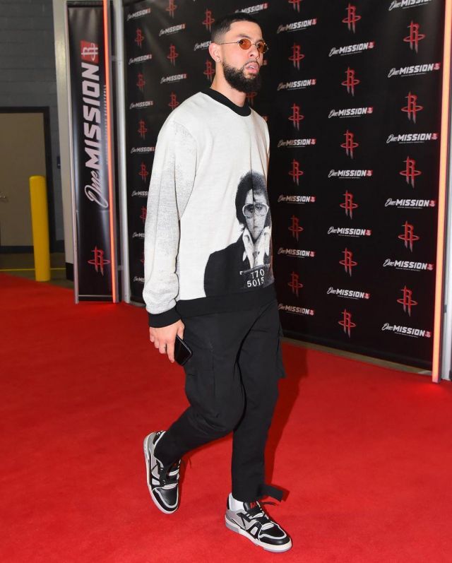Sneakers Louis vuitton LV trainer Austin Rivers on the account Instagram of @leaguefits