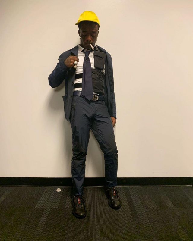 Prada Belt Black worn by Lil Uzi Vert on the Instagram account @liluzivert