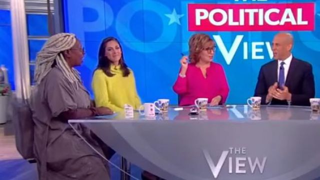 Rag and bone Joseph ribbed-knit turtle­neck Sweater worn by Abby Huntsman on The View October 30, 2019
