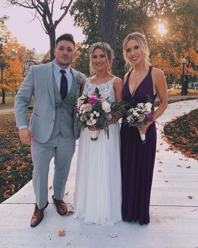 The long dress purple Kalyn Nicholson on the account Instagram of @kalynnicholson13