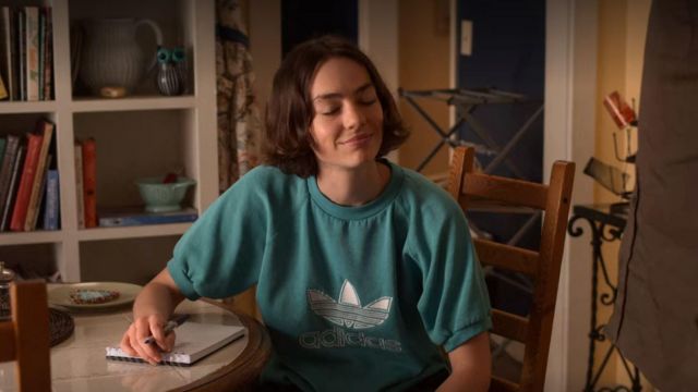 Green Adidas sweater worn by Casey Gardner (Brigette Lundy-Paine) in Atypical (S03E10)
