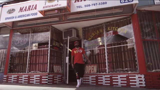 New Era Red MLB Cincinnati Reds 950 Snapback Cap Team Color of Joyner Lucas in the YouTube video Joyner Lucas - Broke and Stupid (ADHD)