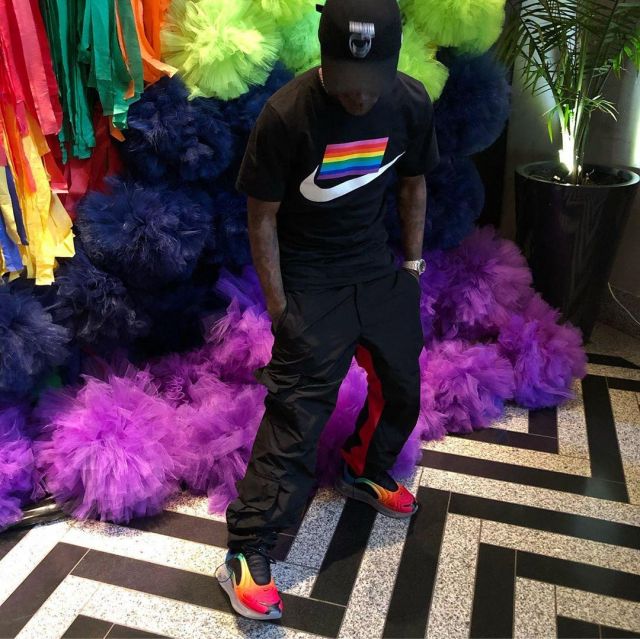 Nike Be­ture Black Tshirt of Lil Uzi Vert on the Instagram account @liluzivert