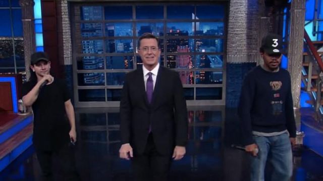 Ralph Lauren Sweater worn by Chance The Rapper in The Late Show with Stephen Colbert