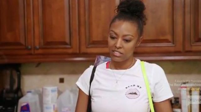 Topshop Read My Lips Graphic Tee in The Real Housewives of Atlanta Season 12 Episode 01