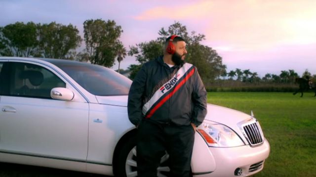 Fendi Ma­nia Hood­ed Jack­et worn by DJ Khaled in the YouTube video DJ Khaled - Jealous ft. Chris Brown, Lil Wayne, Big Sean (Lyrics)