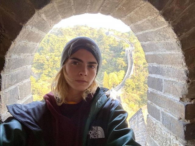 The North Face Green Jacket Worn By Cara Delevingne On The Instagram Account Caradelevingne Spotern