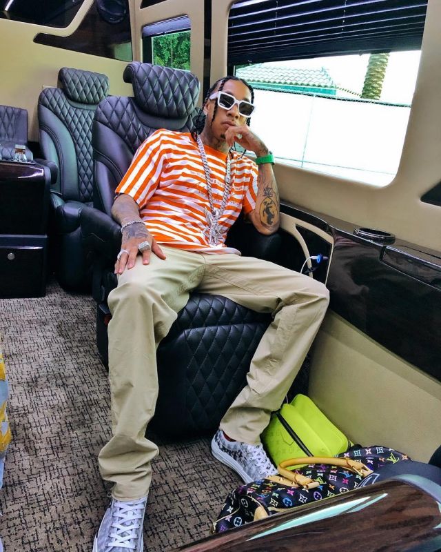 Louis Vuitton White 1 1 Millionaire Sunglasses Of Tyga On The Instagram Account Tyga Spotern