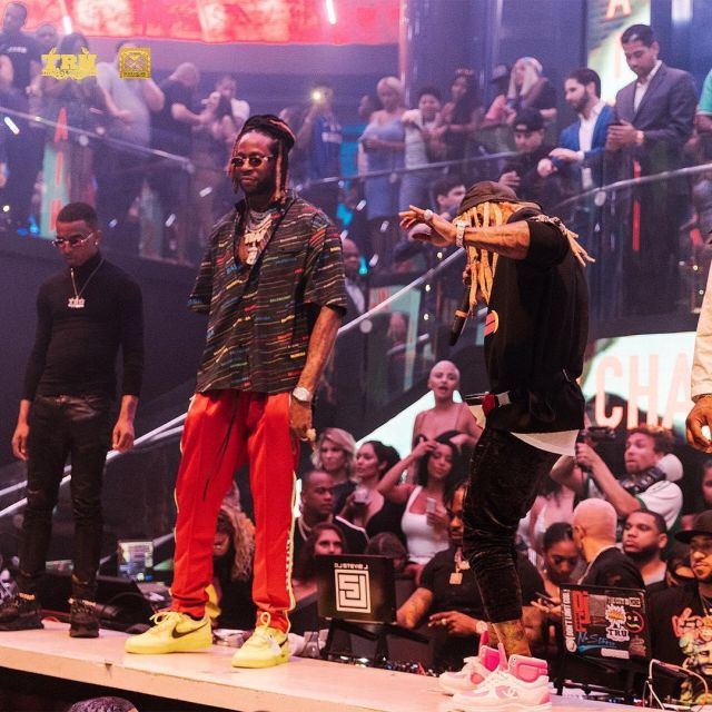 Gucci Cot­ton Sweat­shirt With Guc­ci Lo­go of Lil Wayne on the Instagram account @2chainz