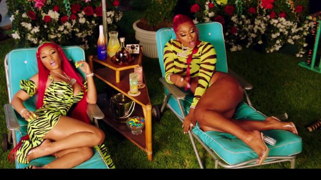 Body latex green Nicki Minaj in Megan Thee Stallion - Hot Girl Summer ft. Nicki Minaj & Ty Dolla $ign [Official Video]