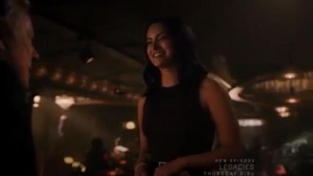  Noir Bria Robe portée par Veronica Lodge (Camila Mendes) à Riverdale Saison 4 Épisode 5