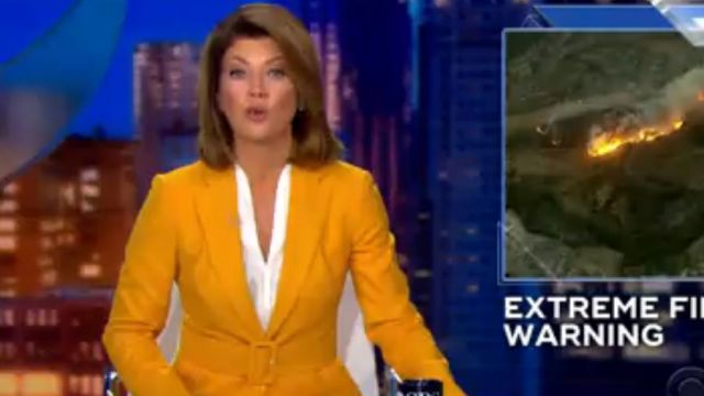 Belt­ed Check Jack­et worn by Norah O'Donnell on CBS Evening News  October 31, 2019