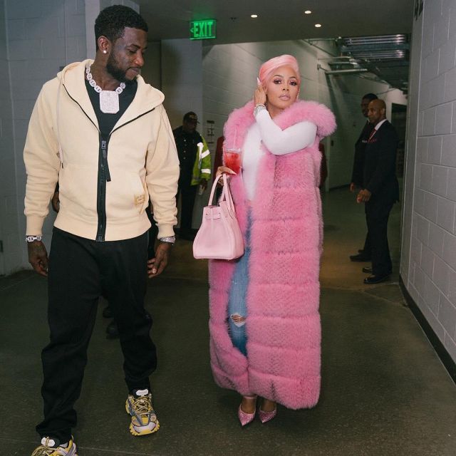 Tom Ford Jaune Hommes Zip-Logo Devant Capuche Gucci Mane sur l'Instagram account @laflare1017